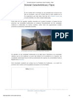 Sociedad Tradicional - Características y Tipos Principales - Lifeder PDF