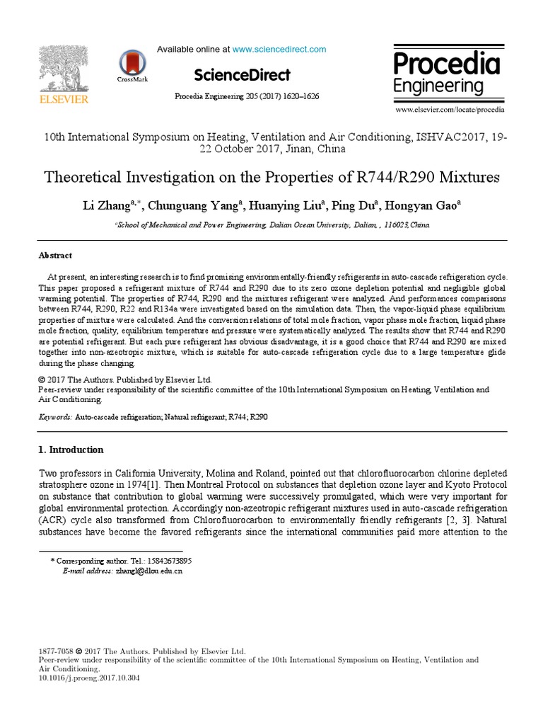 R744 and R290 | PDF | Propane | Carbon Dioxide