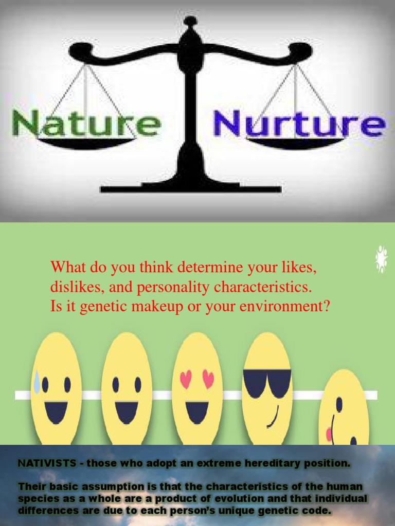 Nature Vs Nurture PDF Nature Versus Nurture Child Development