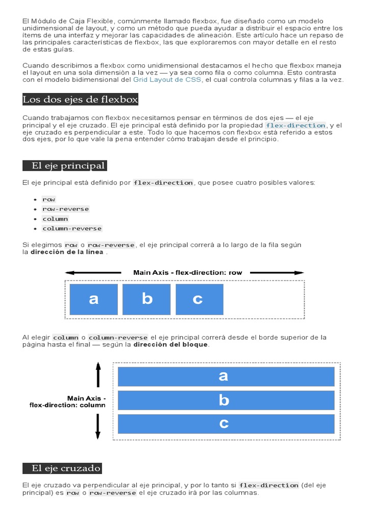 Introducción a Flexbox en CSS | PDF | Hojas de estilo en cascada ...