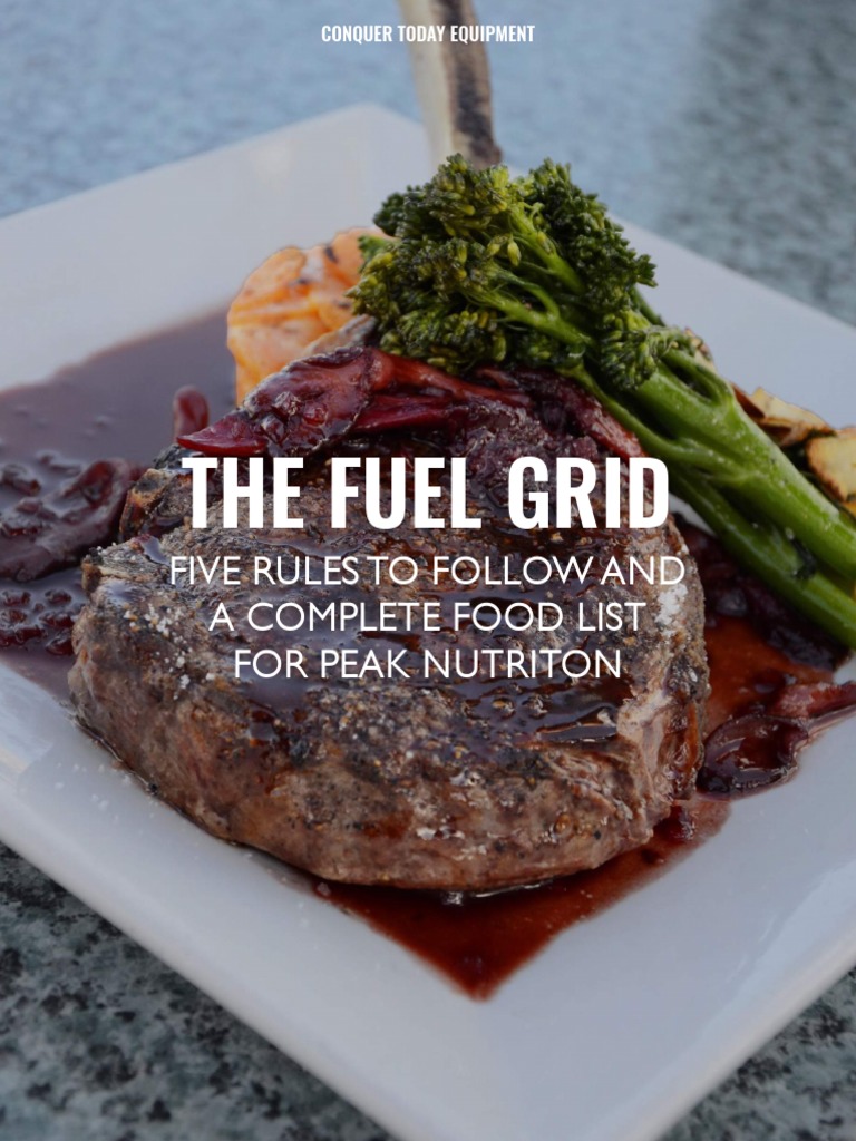 Fuel Grid: 5 Rules for Optimal Nutrition | PDF | Salad | Soybean