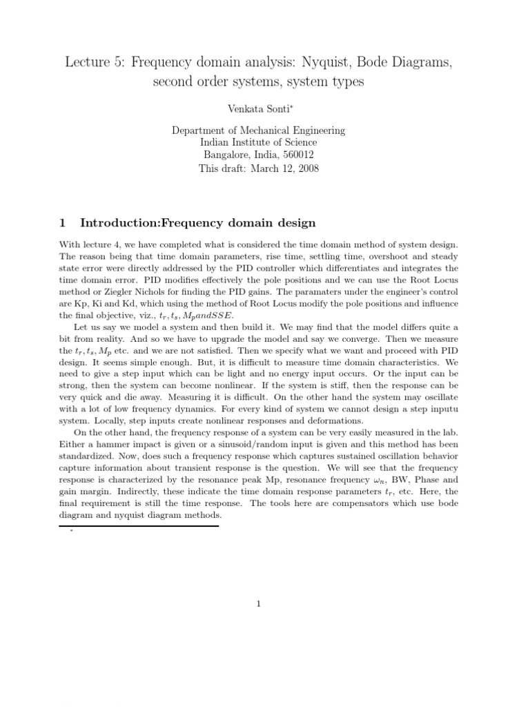 Nyquist Plot and Stability Analysis | PDF | Signal Processing | Applied ...