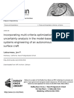 Incorporating Multi-Criteria Optimization and Uncertainty Analysis in The Model-Based Systems Engineering of An Autonomous Surface Craft