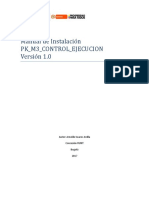 Manual de Instalación PK - M3 - CONTROL - EJECUCION