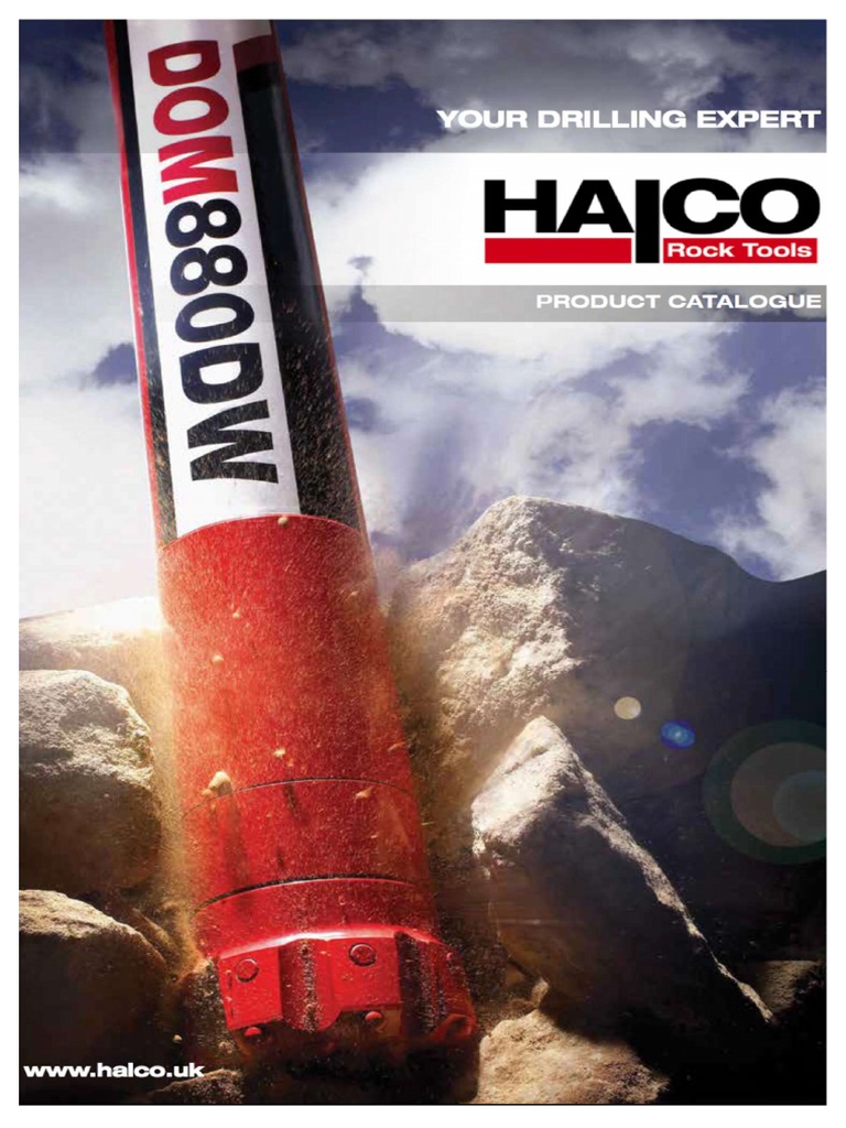 Halco Drilling Equipment Catalog | PDF | Piston | Cylinder (Engine)