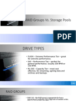 RAID Groups VS Storage Pools