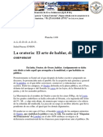 La Oratoria El Arte de Hablar, Disertar y Convencer PDF