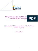 Comportamento Transmision Materno Infantil Vih 2013 PDF