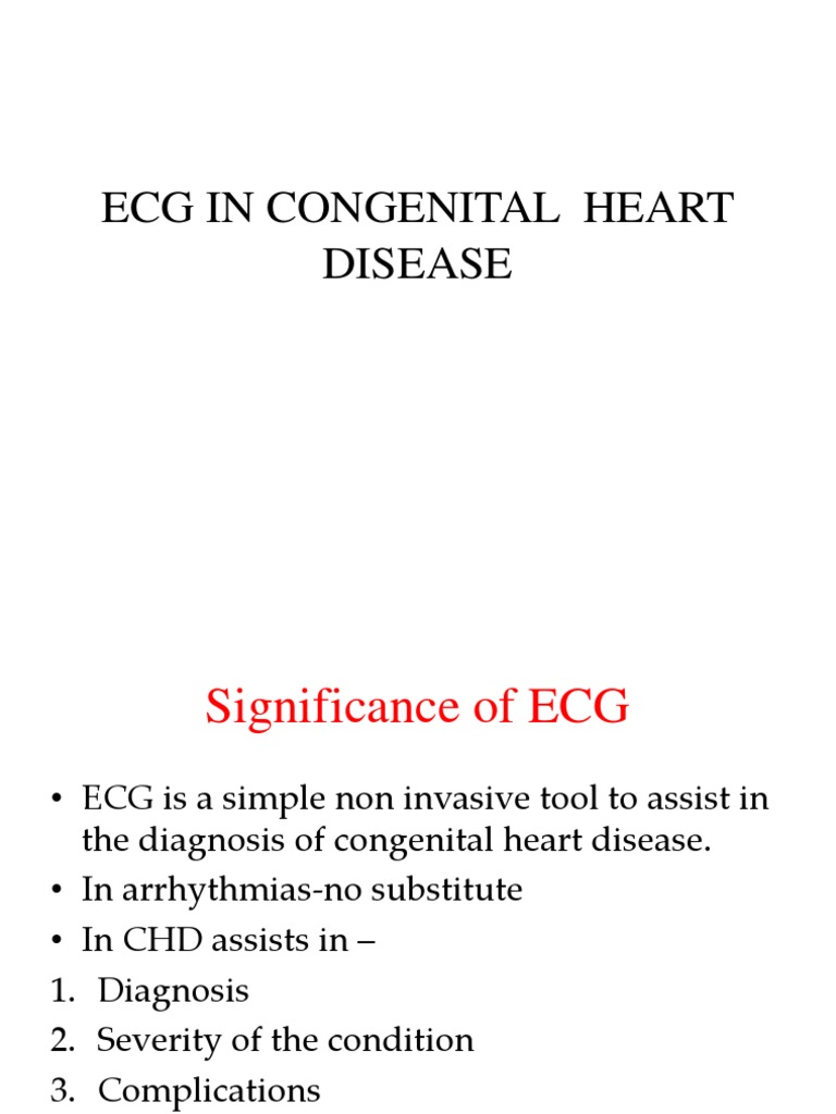 ECG Insights in Congenital Heart Disease | PDF | Electrocardiography ...