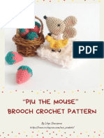 Piu The Mouse Brooch