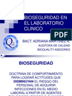 Bioseguridad en El Laboratorio Clinico