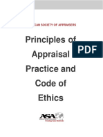 PRINCIPLES OF APPRAISAL PRACTICE AND CODE OF ETHICS