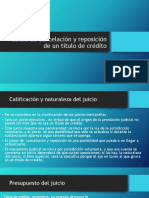 Juicio de Cancelación y Reposición de Un Titulo