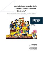 Estrategias Metodológicas para Abordar La Formación Ciudadana Desde La Educación Biocéntrica V.final 2017