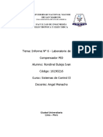 Informe #6 - Laboratorio Sistemas de Control II - Rondinel Buleje Ivan