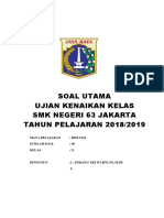 Remedial SOAL UTAMA BIOLOGI 2019 - UAS