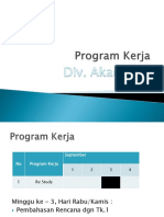 Program Kerja Div. Akademik