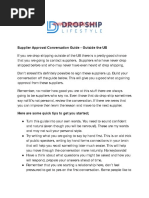 06 Supplier Approval Conversation Guide Outside The US Google Docs