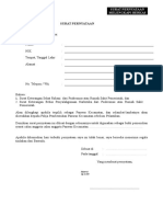 Surat Pernyataan Kelengkapan Berkas