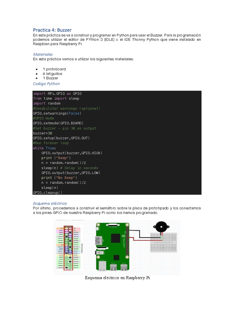 Practica4-Raspberry 2 PDF | PDF | Raspberry Pi | Science