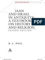 K. L. Noll - Canaan and Israel in Antiquity - The Patron God in The Ancient Near East PDF