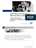 SAP Solution Manager - Maintenance Optimizer: Product Management SAP Service & Support Infrastructure, Sap Ag