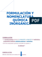 Formulación y Nomenclatura Inorgánica Compuestos Binarios C1 2019