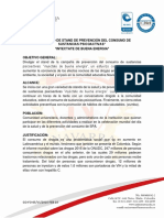 Protocolo de Stand Prevención Del Consumo de Sustancias Psicoactivas