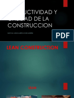 Productividad y Calidad de La Construccion