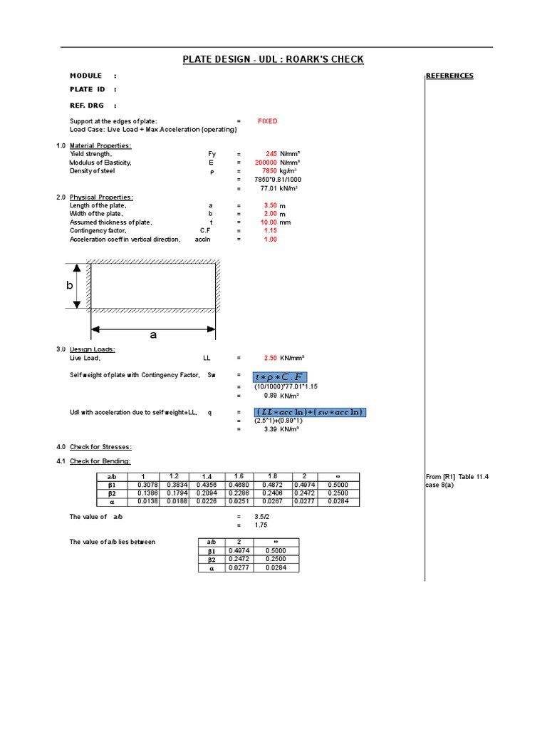 Plate Check | PDF | Structural Steel | Strength Of Materials