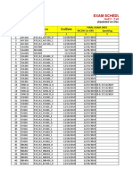 Fall2019 - Half 2 - Plan of Exam Schedule - Updated On December 06