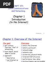 CMPT 371 Data Communications And: (To The Internet)