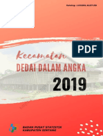Kecamatan Dedai Dalam Angka 2019