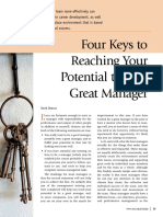 Four Keys To Reaching Your Potential To Be A Great Manager