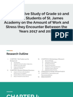 A Comparative Study of Grade 10 and Grade 11 Students' Workload and Stress