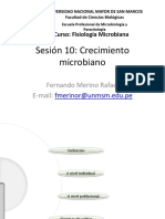 Sesión 10-Crecimiento Microbiano