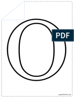 Abecedario Letras Grandes para Imprimir O - Z PDF