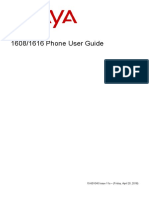 Avaya Phone User Guide 1608