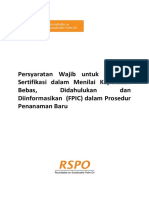 Mandatory Requirement For Certification Bodies in Assessing Fpic in NPP Indonesian