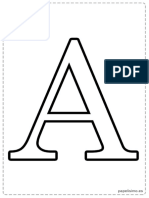Abecedario Letras Grandes para Imprimir A - Ñ PDF