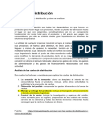 Costos distribución: análisis factores clave