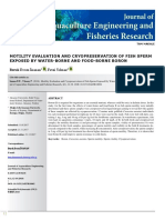 Motility Evaluation and Cryopreservation of Fish Sperm Exposed by Waterborne and Foodborne Boron