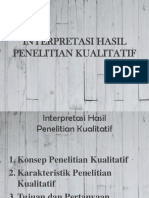 Interpretasi Hasil Penelitian Kualitatif