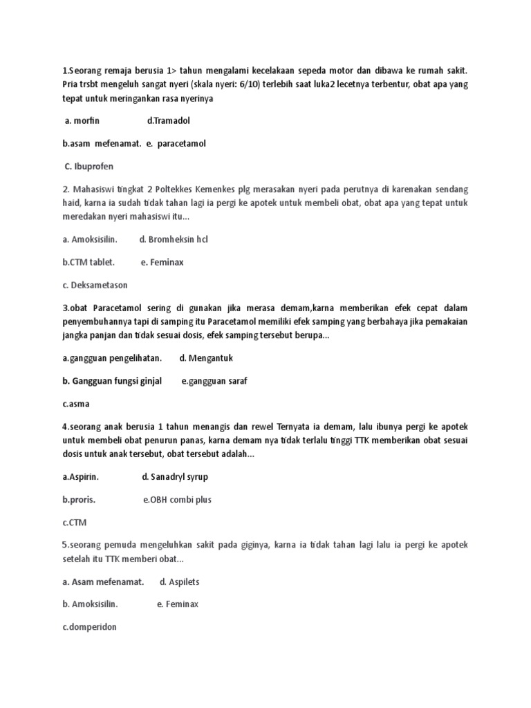 Soal Swamed Antipiretik Pdf