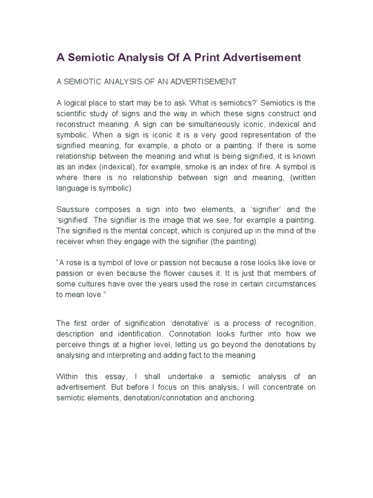 Semiotic analysis pdf image