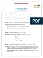Electrochemistry Short Answers Type Questions PDF