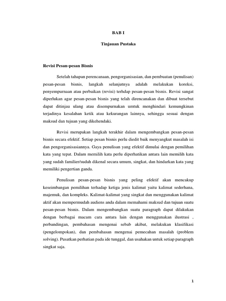 Revisi Pesan Pesan Bisnis Ok Pdf
