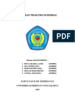 Laporan Praktikum Herbal Kelompok 1 Unriyo PDF