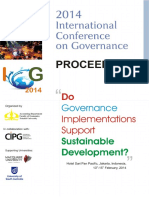 Proceeding International Conference On Governance 2014