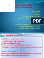 Metodelogi Pembelajaran Tatabahasa Dan Kosa Kata